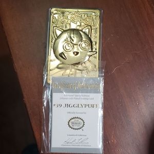 Pokemon special edition 23 karat gold-plated